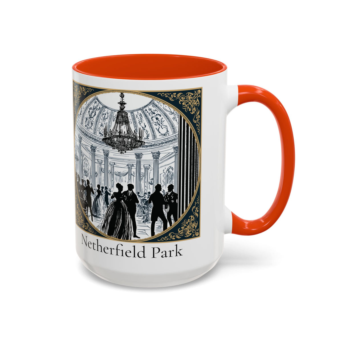 Netherfield Park Ballroom Scene Mug | 11oz 15oz Color Accent