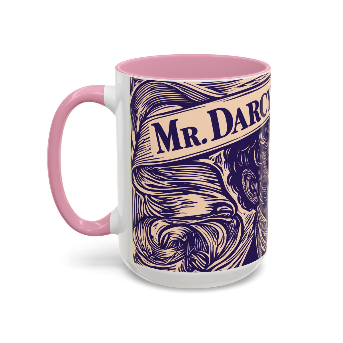 Darcy On My Mind Ceramic Mug — Jane Austen Literary Coffee Cup (11oz/15oz)