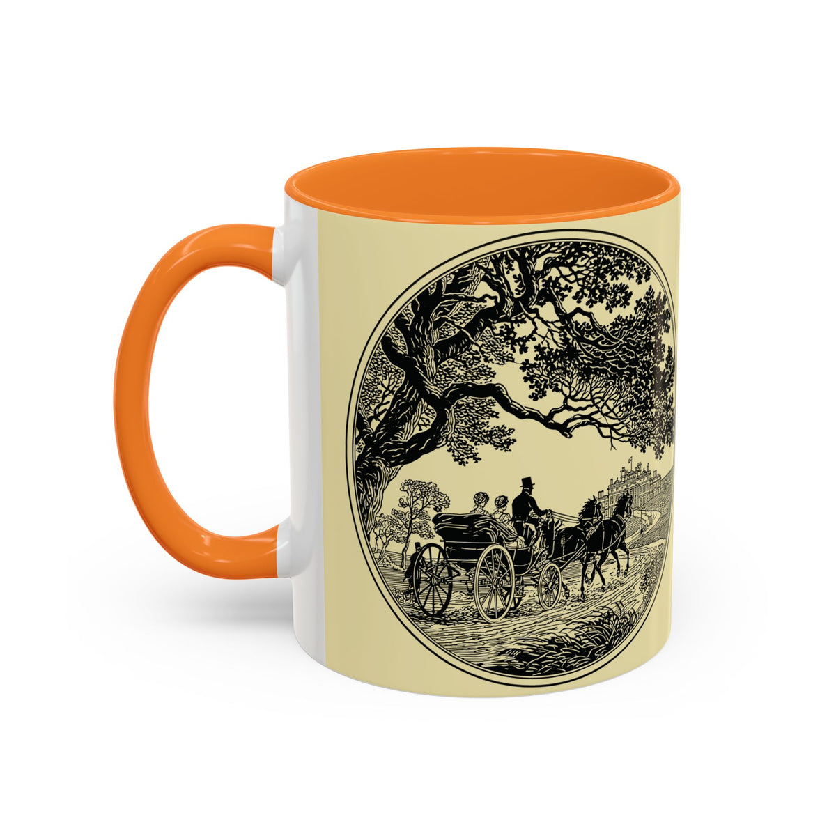 Vintage 'Barely Tolerable' Illustration Coffee Mug (11oz/15oz)