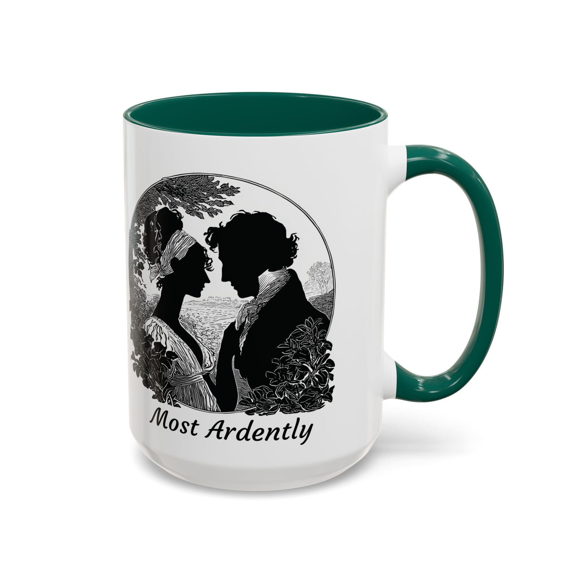 Regency Silhouette 'Most Ardently' Mug, Ceramic Coffee Mug | 11oz or 15oz
