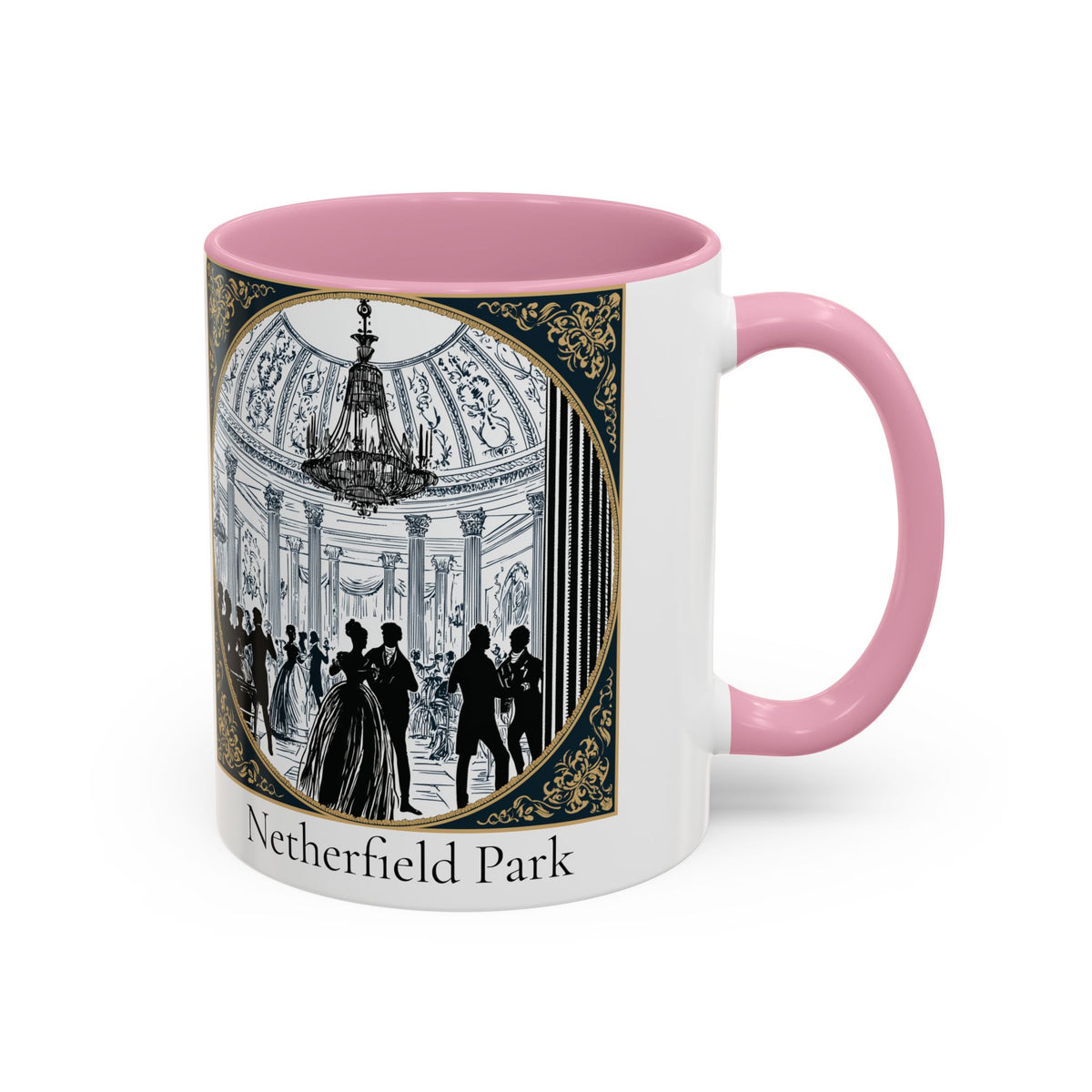 Netherfield Park Ballroom Scene Mug | 11oz 15oz Color Accent