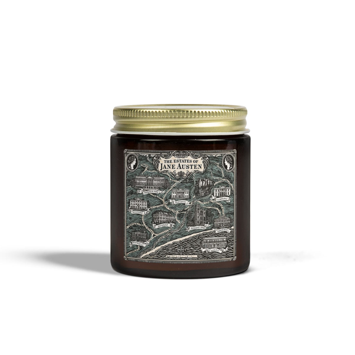 Jane Austen Estate Map Candle | Scented Candle