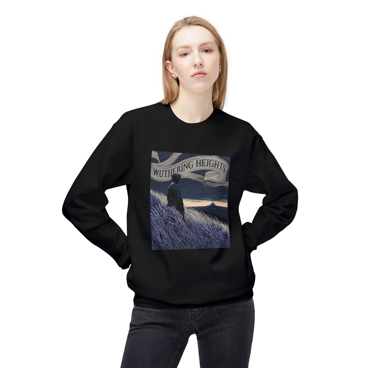 Across the Moors-Wuthering Heights Gothic Literary Sweatshirt