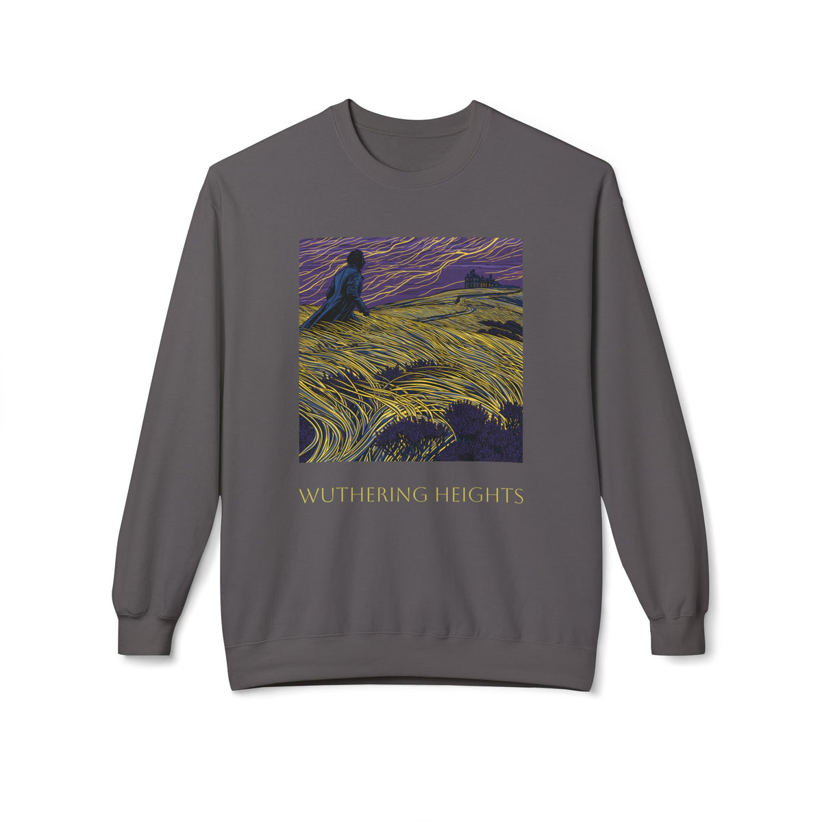 Wuthering Heights Literary Sweatshirt — 'Heathcliff... still on my tinder profile' Gothic Novel Crewneck