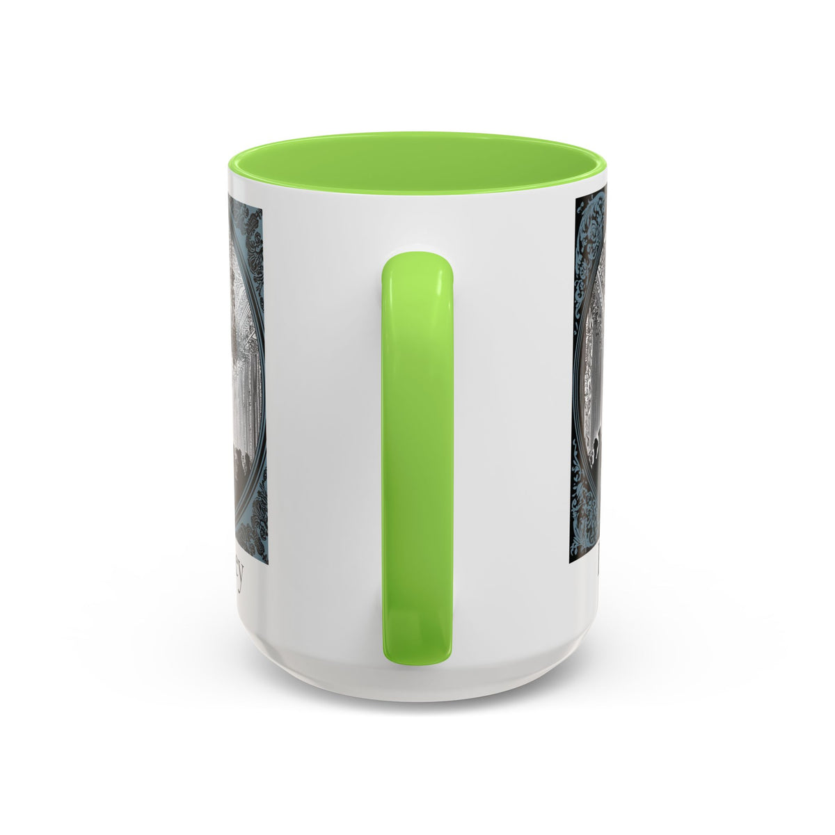 Pemberley Ballroom Illustration Mug | Color Accent Ceramic Mug