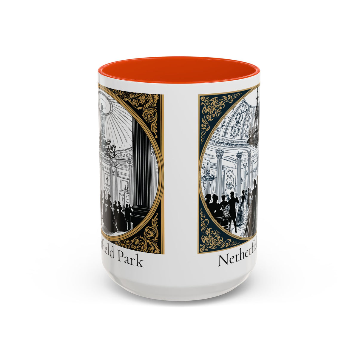 Netherfield Park Ballroom Scene Mug | 11oz 15oz Color Accent