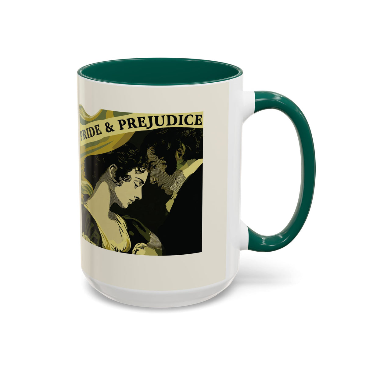 Pride & Prejudice Ceramic Mug – Jane Austen Vintage Romance Coffee Cup