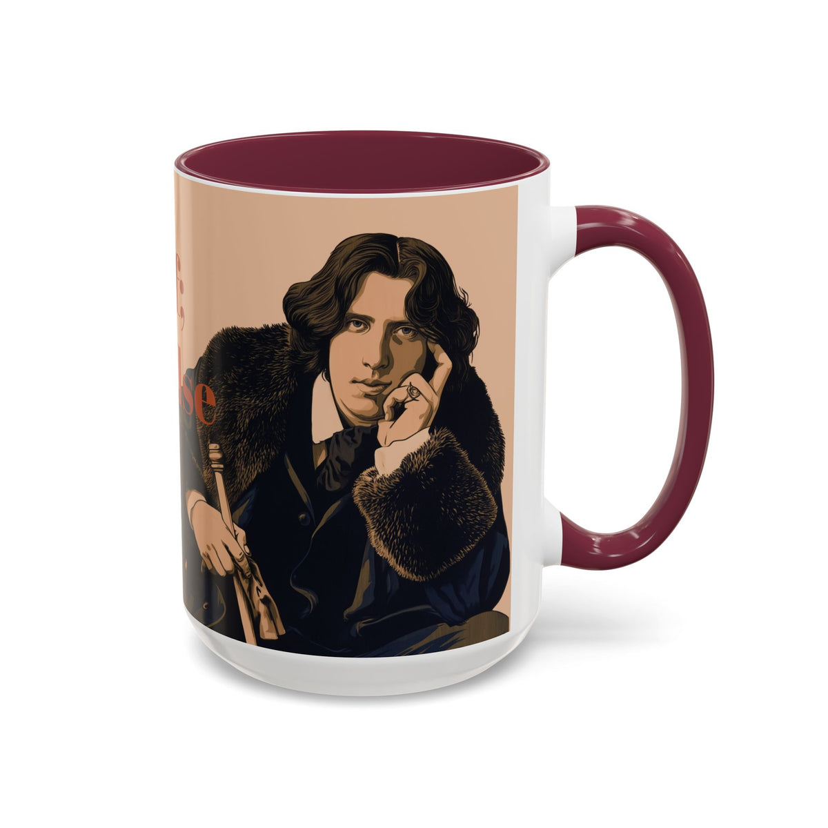 Oscar Wilde Quote Mug — "Be Yourself; Everyone Else Is Taken" Ceramic Coffee Cup (11oz/15oz)