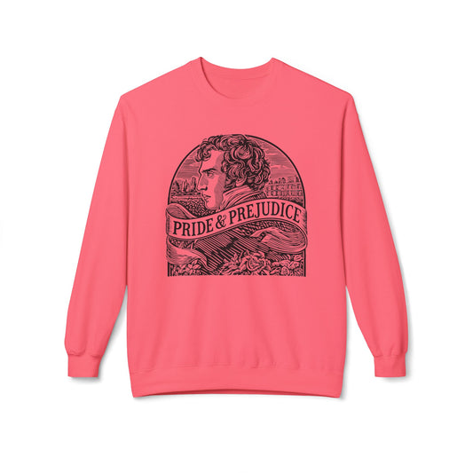 Pride & Prejudice Literary Crewneck Sweatshirt — "Swiped Right" Back