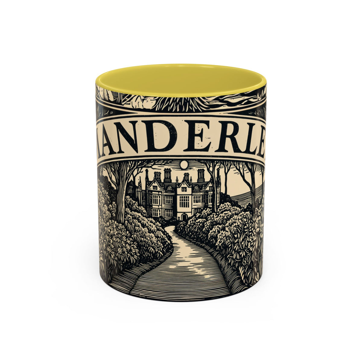Manderley Estate Illustration Mug | Ceramic Coffee Cup