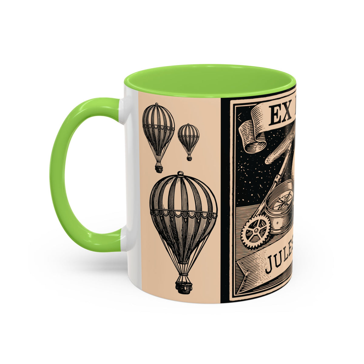 Jules Verne Ex Libris Vintage Science Fiction Coffee Mug (11oz & 15oz)