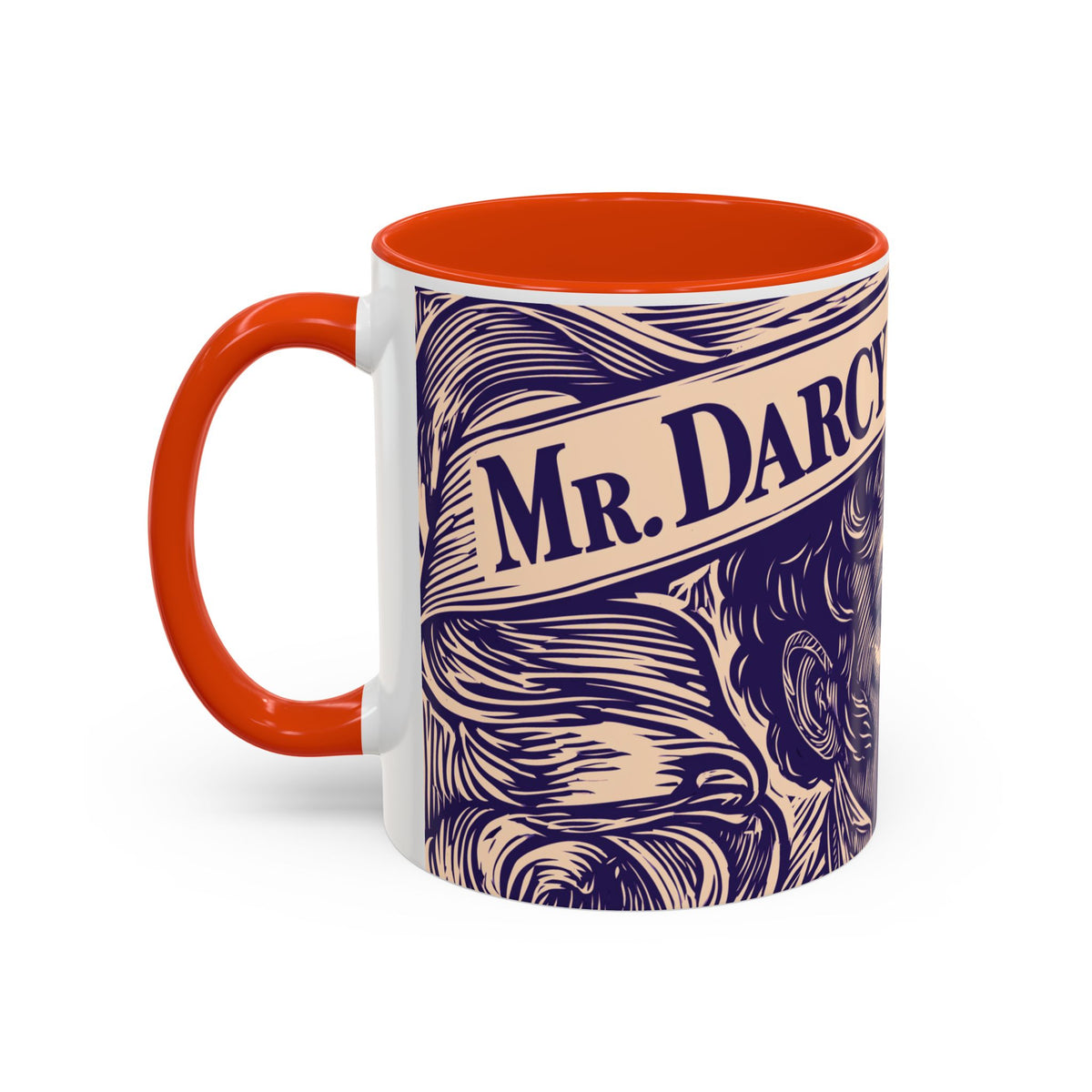 Darcy On My Mind Ceramic Mug — Jane Austen Literary Coffee Cup (11oz/15oz)