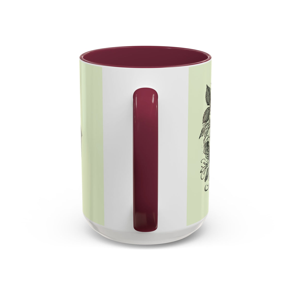 Most Ardently script banner floral Mug | Pink 11 or 15 oz.