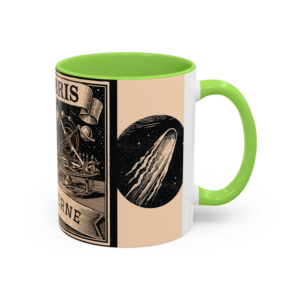 Jules Verne Ex Libris Vintage Science Fiction Coffee Mug (11oz & 15oz)