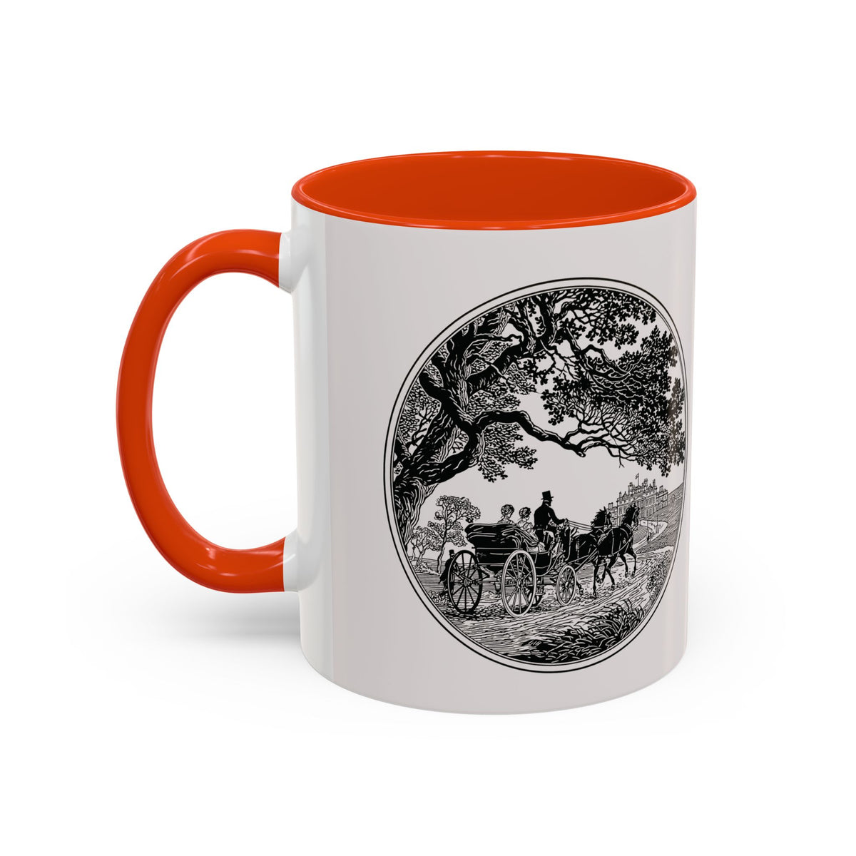 Romantic Vintage Silhouette Mug — "Most Ardently" Tea Coffee Cup (11oz/15oz)