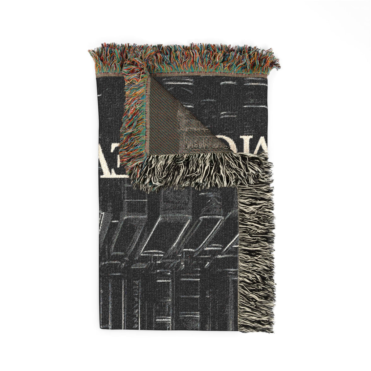Nevermore Raven Woven Blanket | Gothic Poe Throw, Literary Decor