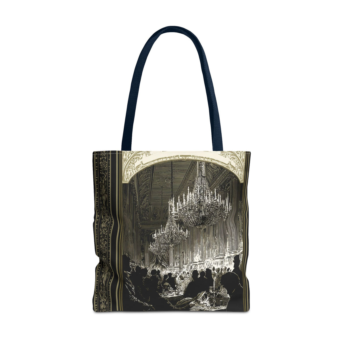 Regency Ballroom Chandelier Tote Bag | Vintage Ballroom Scene