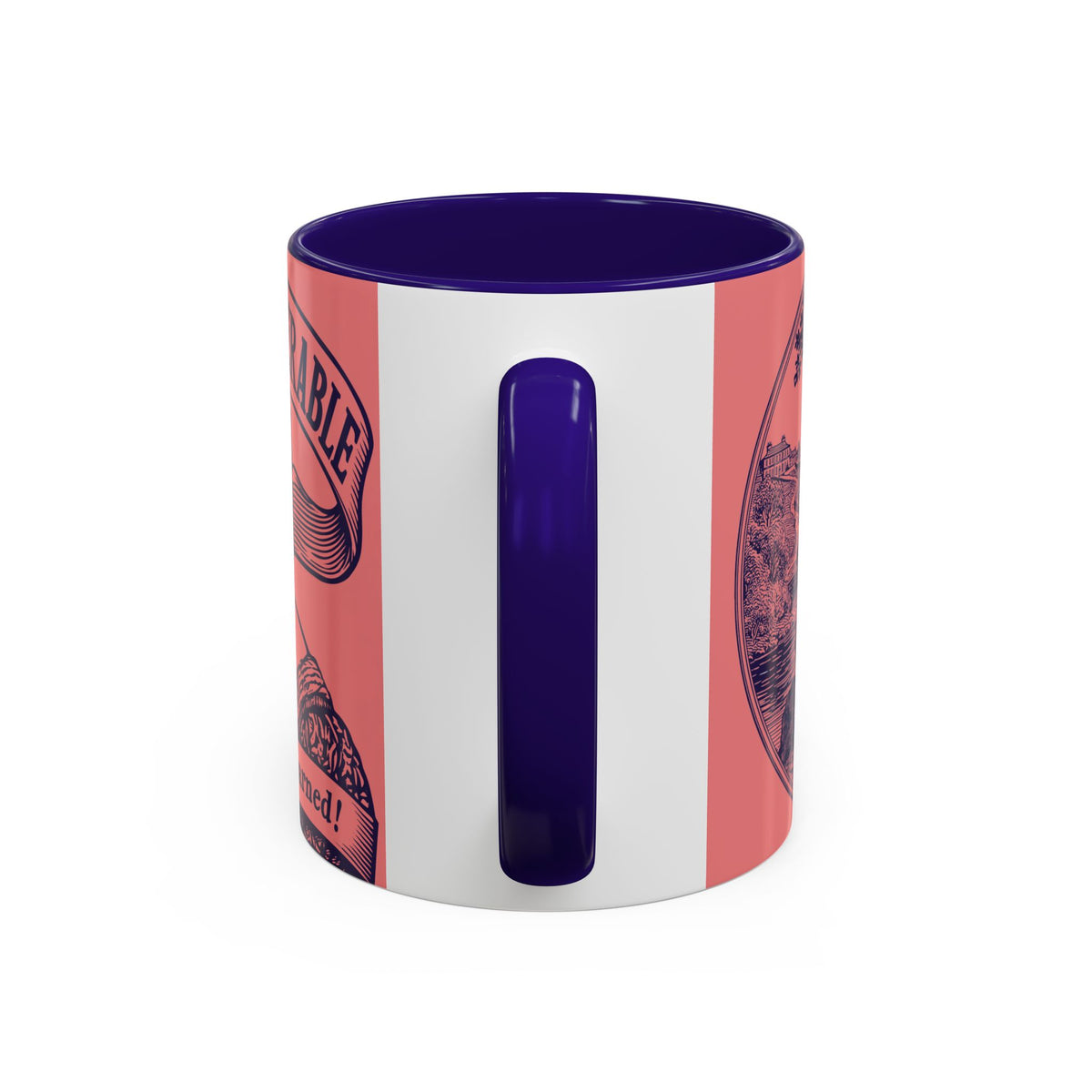 Barely Tolerable Vintage Portrait Mug — Funny Retro Coffee Cup (11oz/15oz)