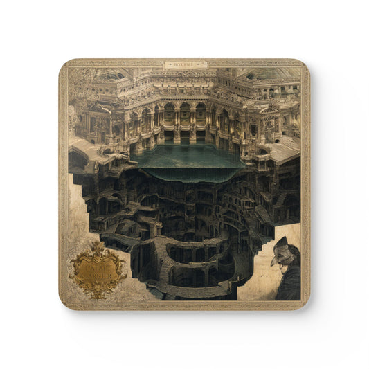 Vintage Palais Garnier Cork Coaster Set — Phantom of the Opera Architectural Drink Coasters