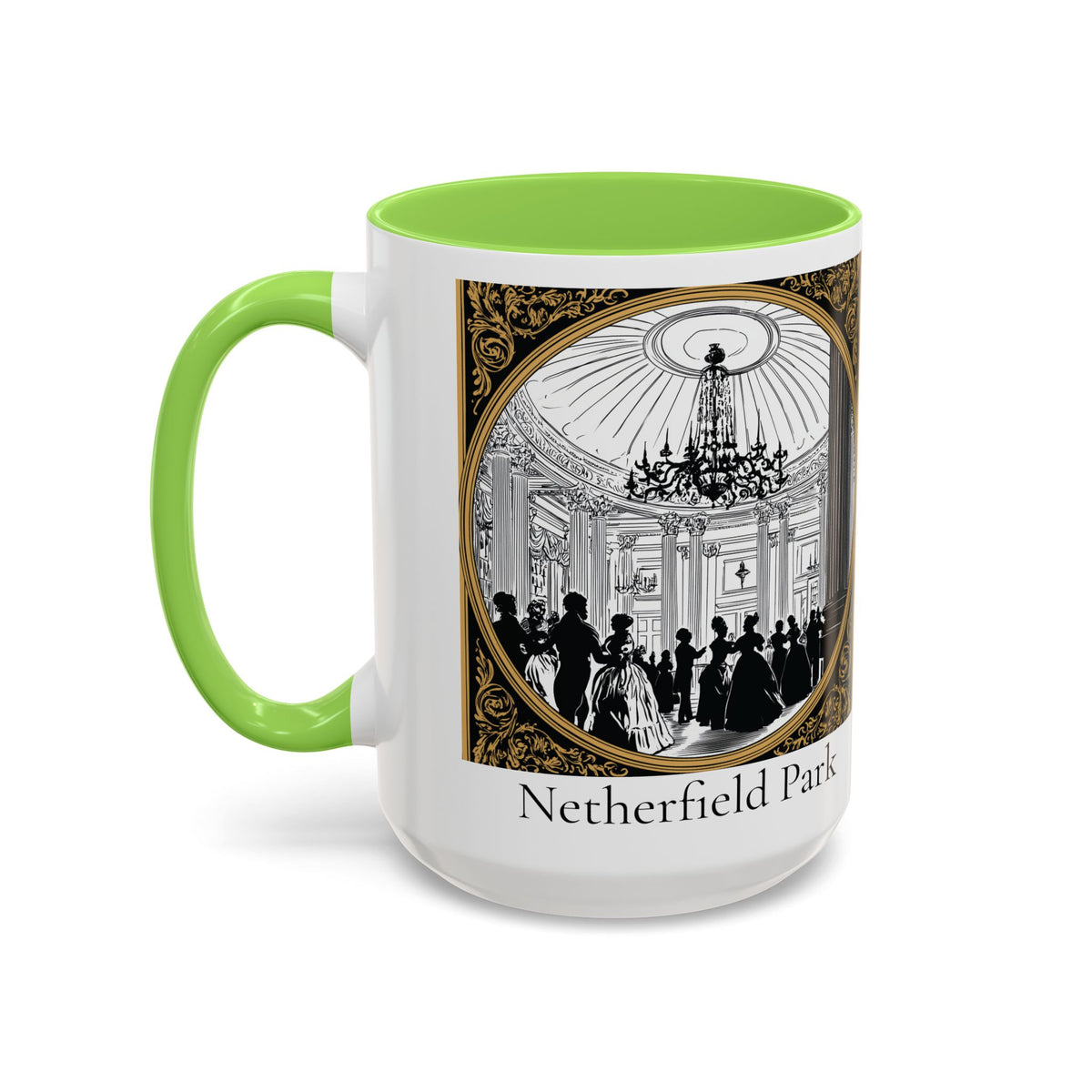 Netherfield Park Ballroom Scene Mug | 11oz 15oz Color Accent