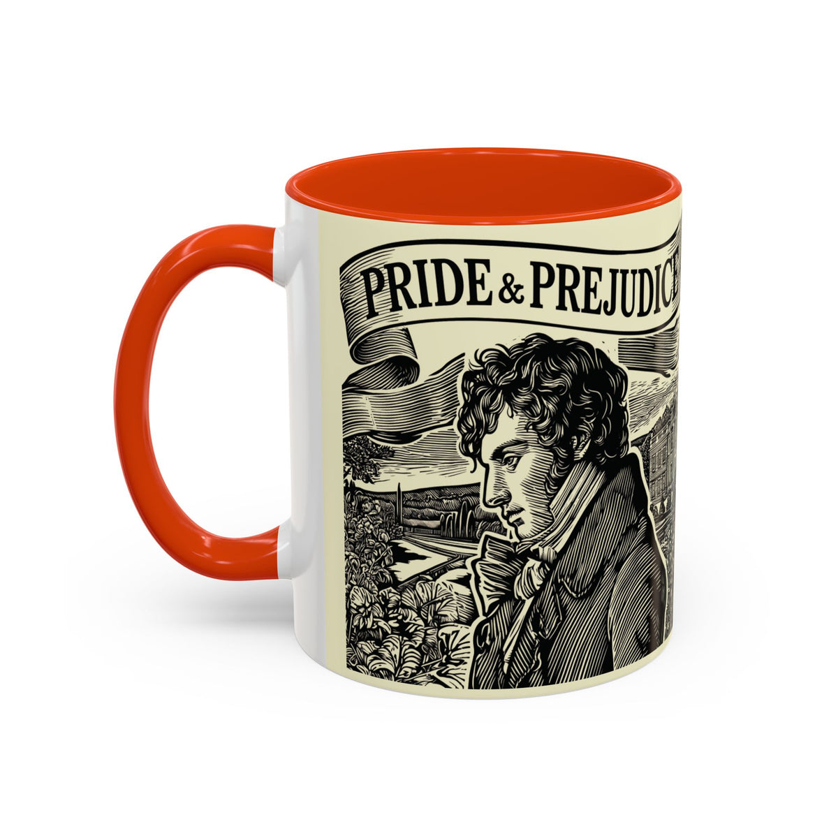 Pride and Prejudice Quote Mug — “Mr. Darcy at Pemberley” Vintage Jane Austen Coffee Cup (11oz/15oz)
