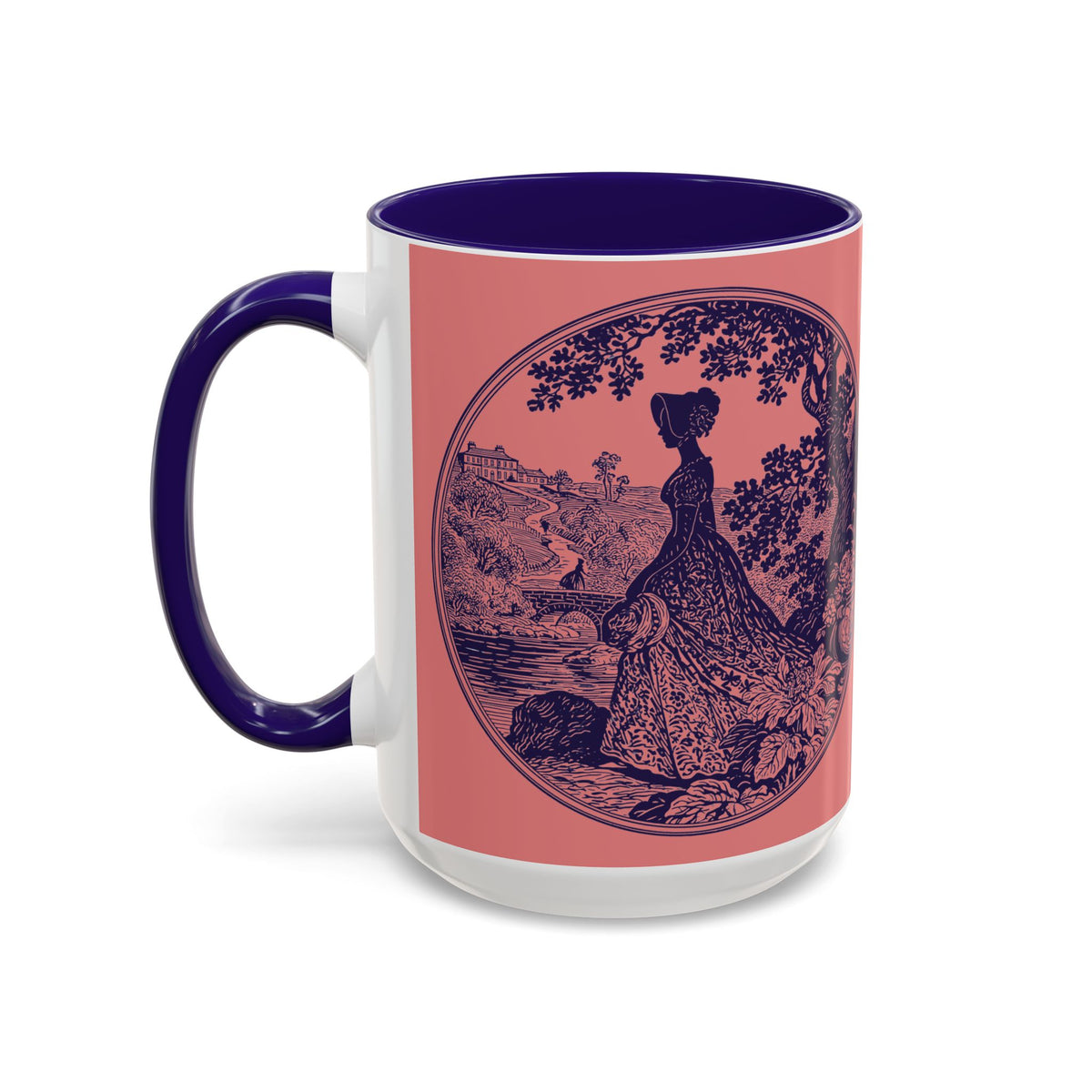Barely Tolerable Vintage Portrait Mug — Funny Retro Coffee Cup (11oz/15oz)