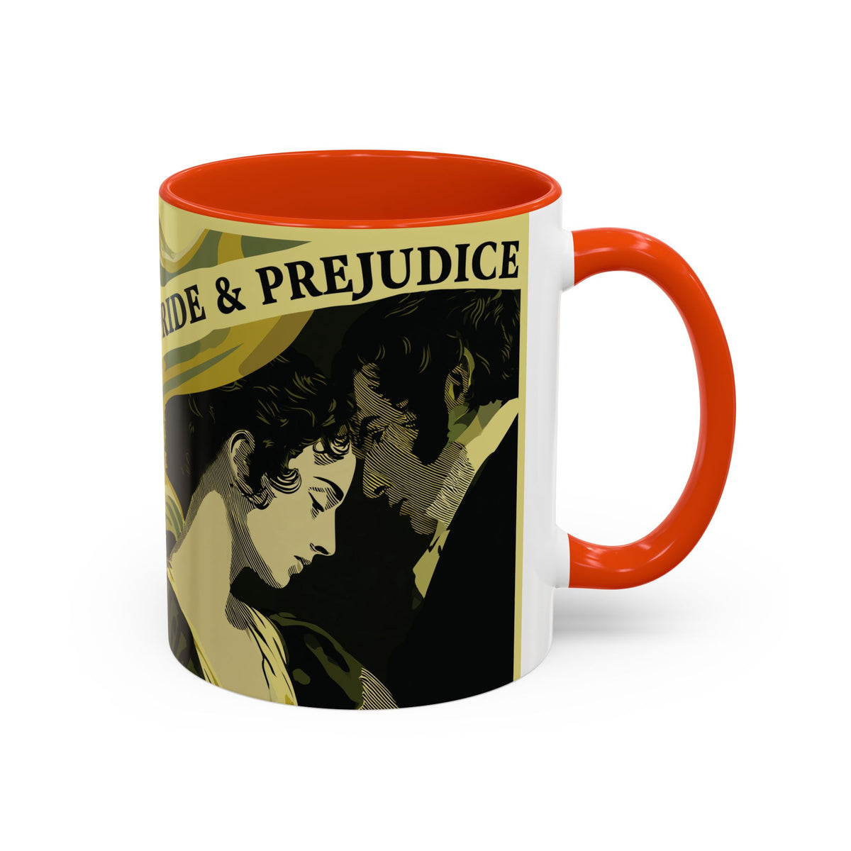 Pride & Prejudice Ceramic Mug – Jane Austen Vintage Romance Coffee Cup