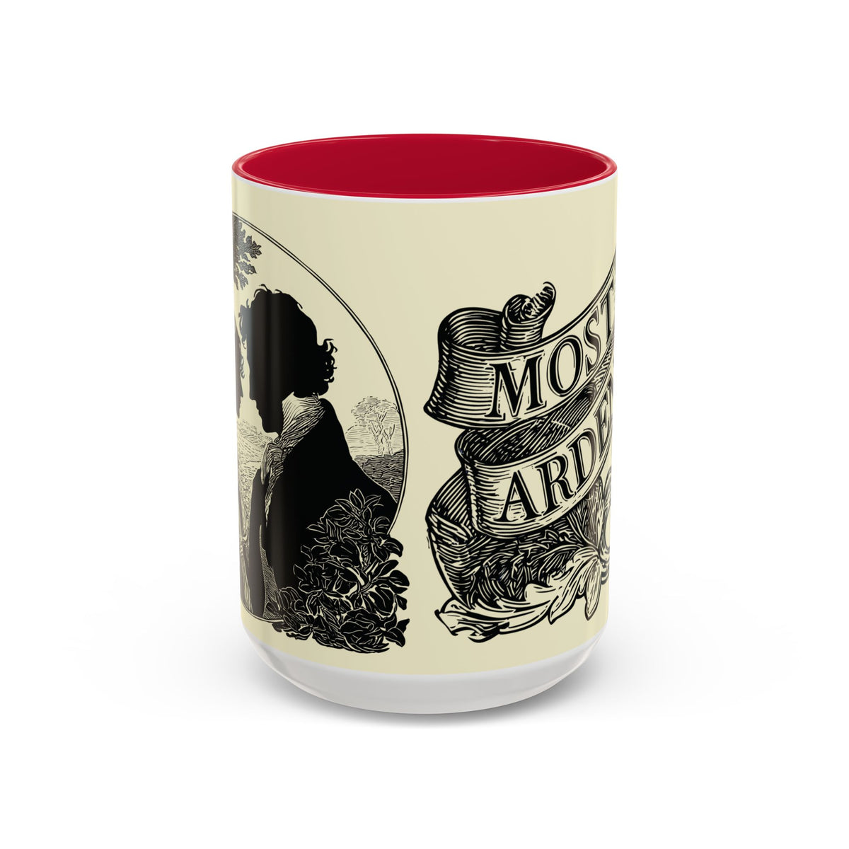 Most Ardently Floral Coffee Mug — Vintage Romantic Quote Mug (11oz & 15oz)