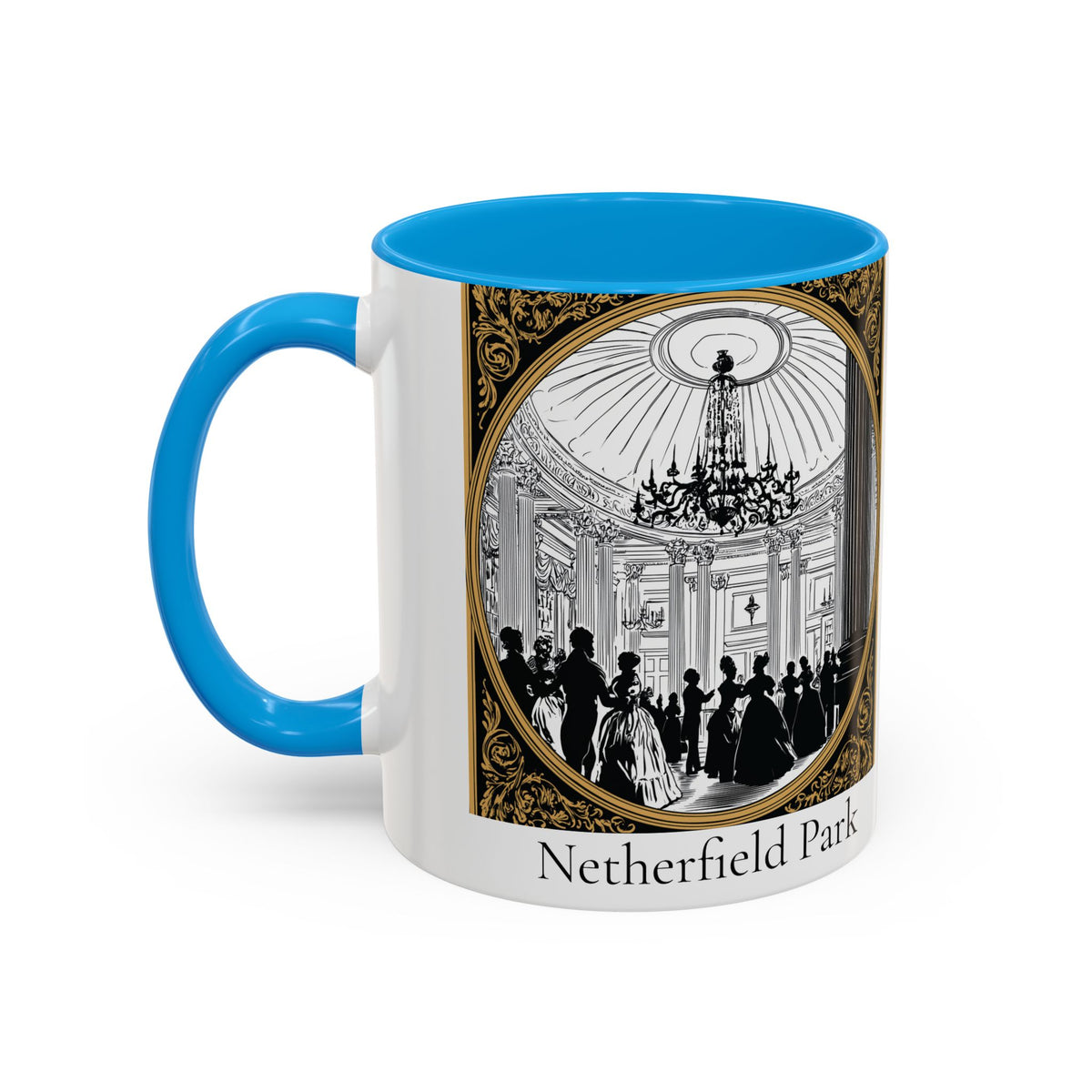 Netherfield Park Ballroom Scene Mug | 11oz 15oz Color Accent