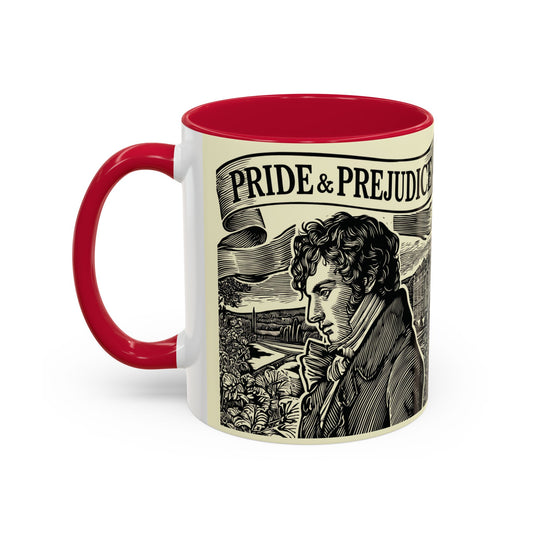 Pride and Prejudice Quote Mug — “Mr. Darcy at Pemberley” Vintage Jane Austen Coffee Cup (11oz/15oz)