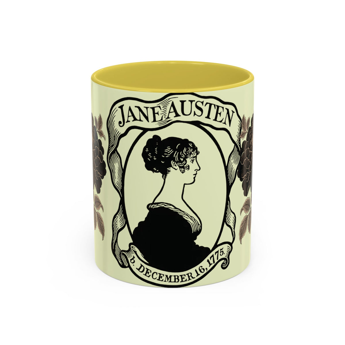 Jane Austen Portrait Ceramic Mug — Literary Tea & Coffee Cup (11oz/15oz)