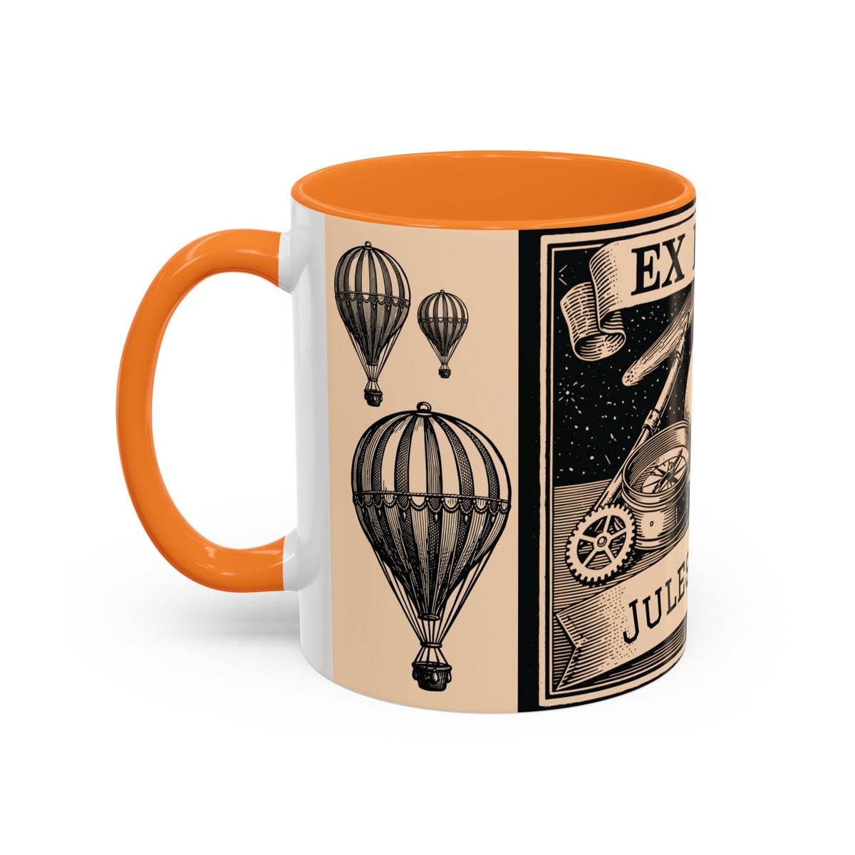 Jules Verne Ex Libris Vintage Science Fiction Coffee Mug (11oz & 15oz)