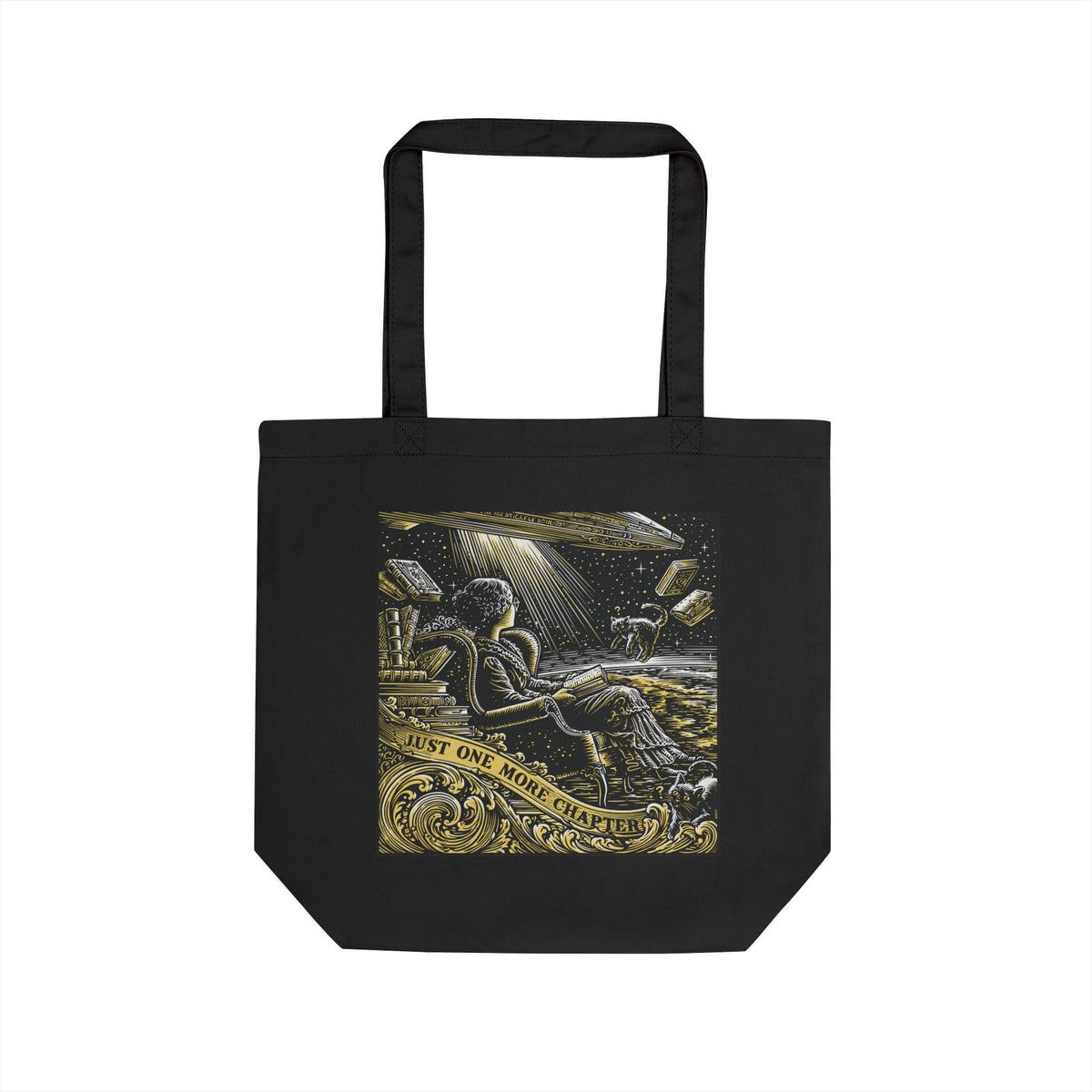 Just One More Chapter bookish tote bag | Reading Mantra tote