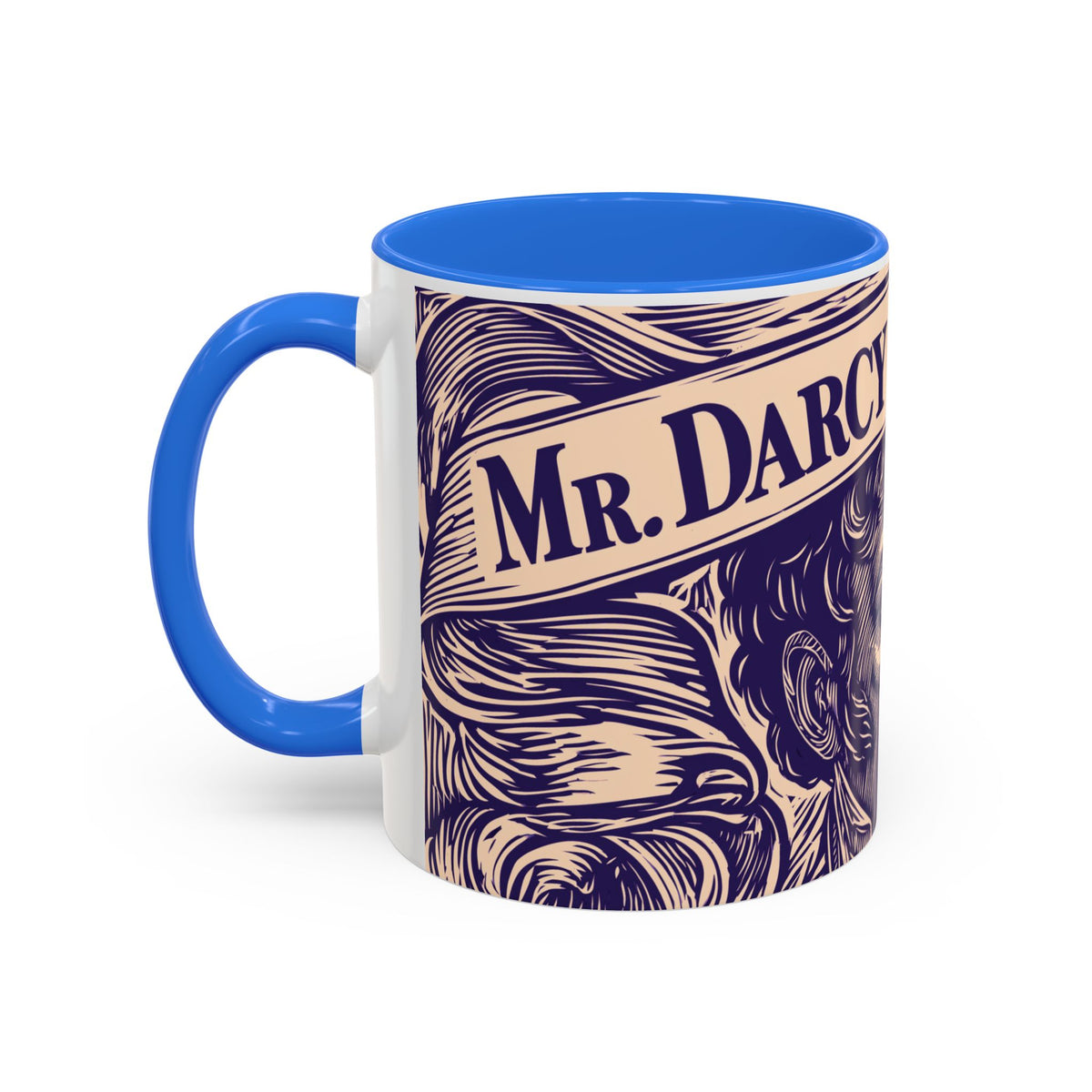 Darcy On My Mind Ceramic Mug — Jane Austen Literary Coffee Cup (11oz/15oz)
