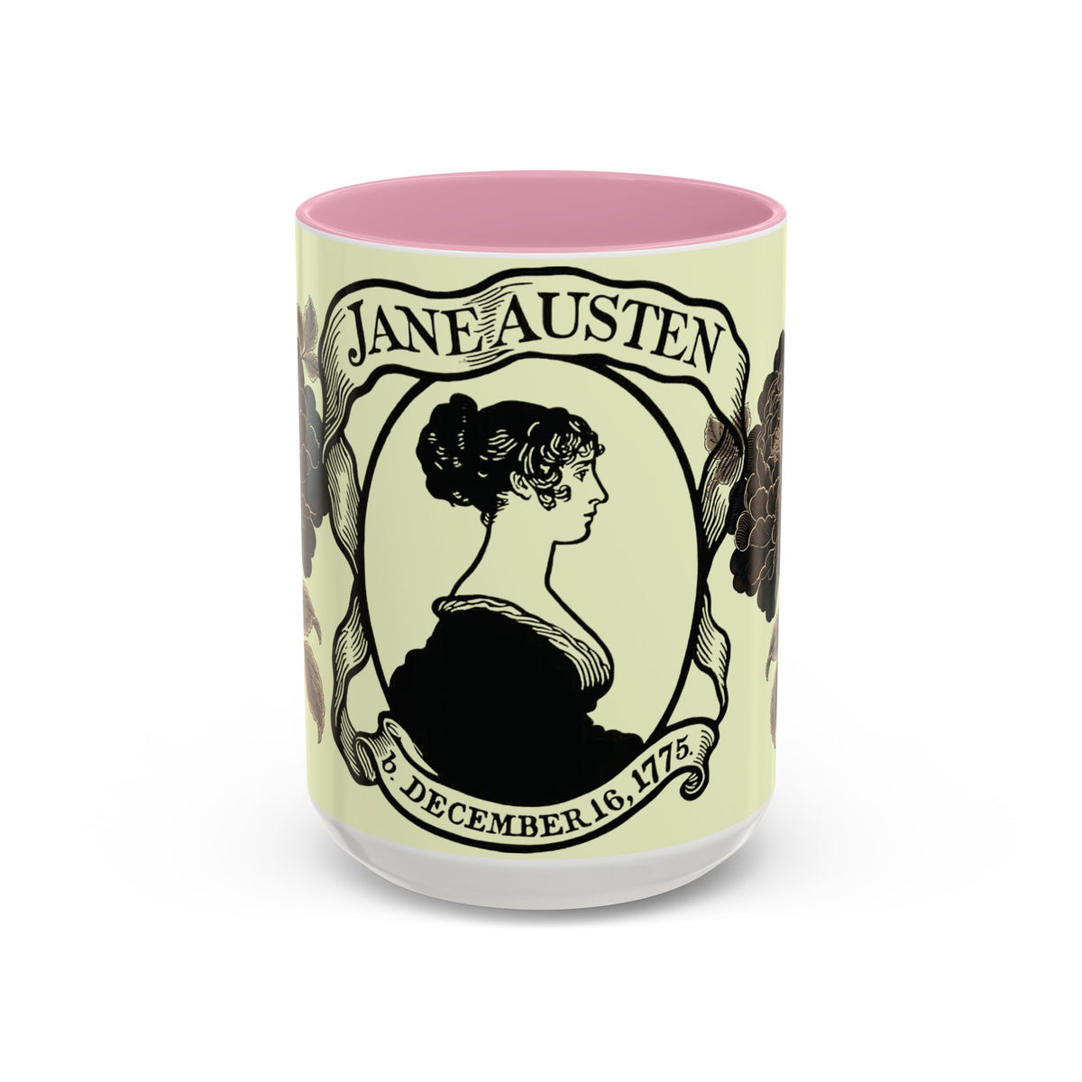 Jane Austen Portrait Ceramic Mug — Literary Tea & Coffee Cup (11oz/15oz)