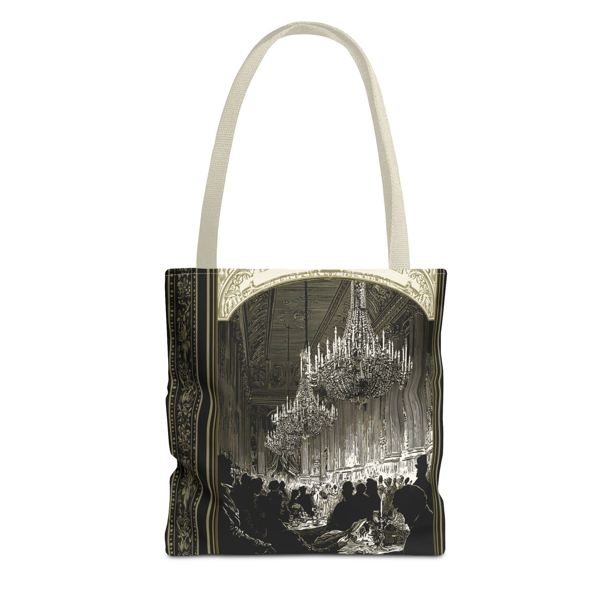 Regency Ballroom Chandelier Tote Bag | Vintage Ballroom Scene
