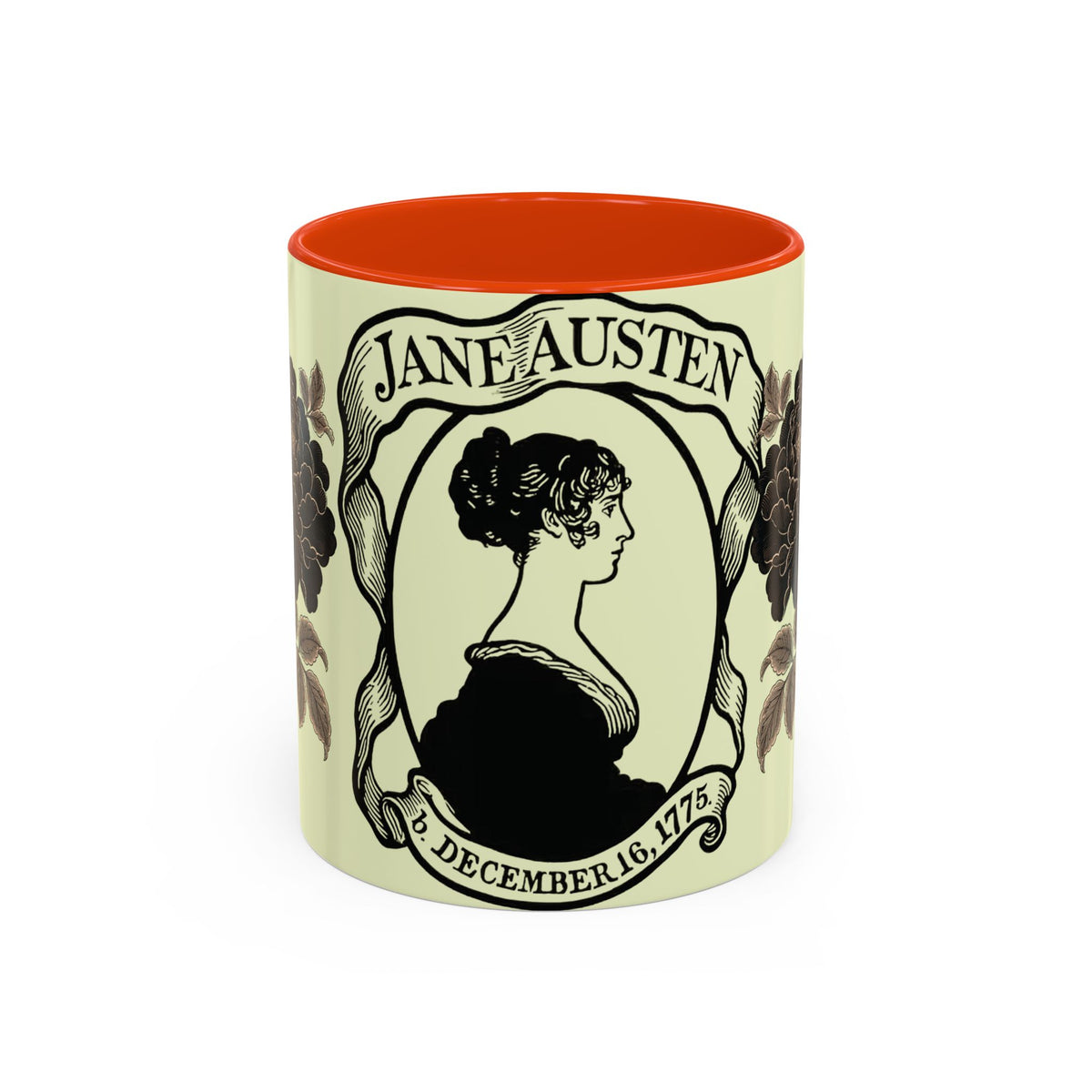 Jane Austen Portrait Ceramic Mug — Literary Tea & Coffee Cup (11oz/15oz)