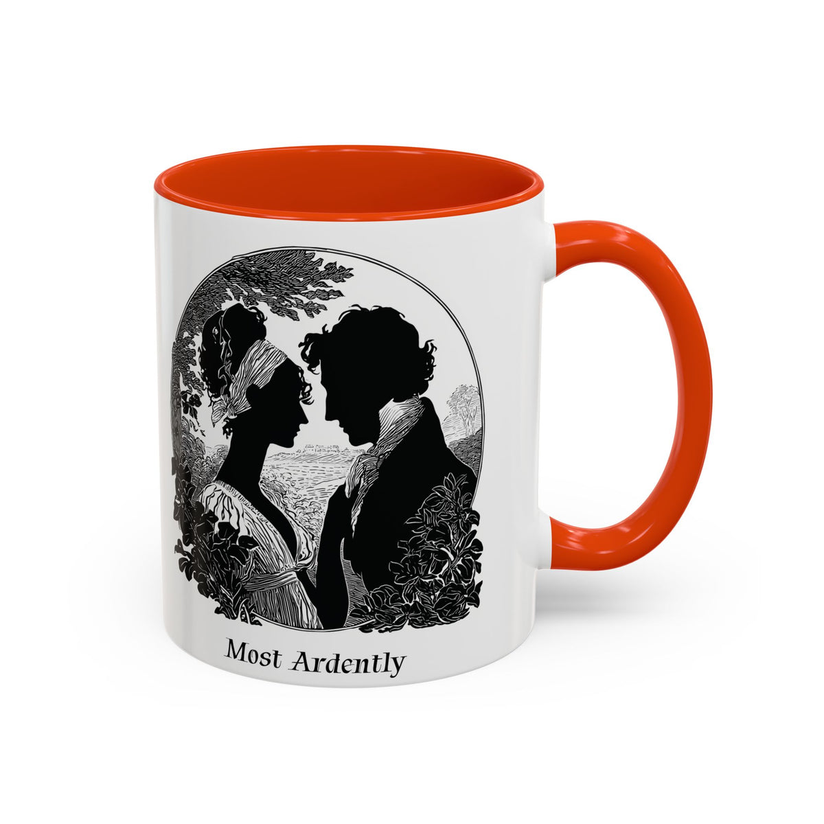 Regency Silhouette 'Most Ardently' Mug, Ceramic Coffee Mug | 11oz or 15oz