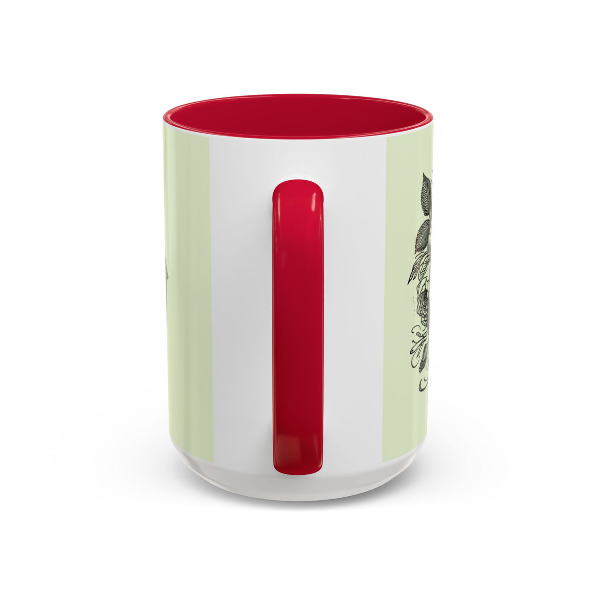 Most Ardently script banner floral Mug | Pink 11 or 15 oz.