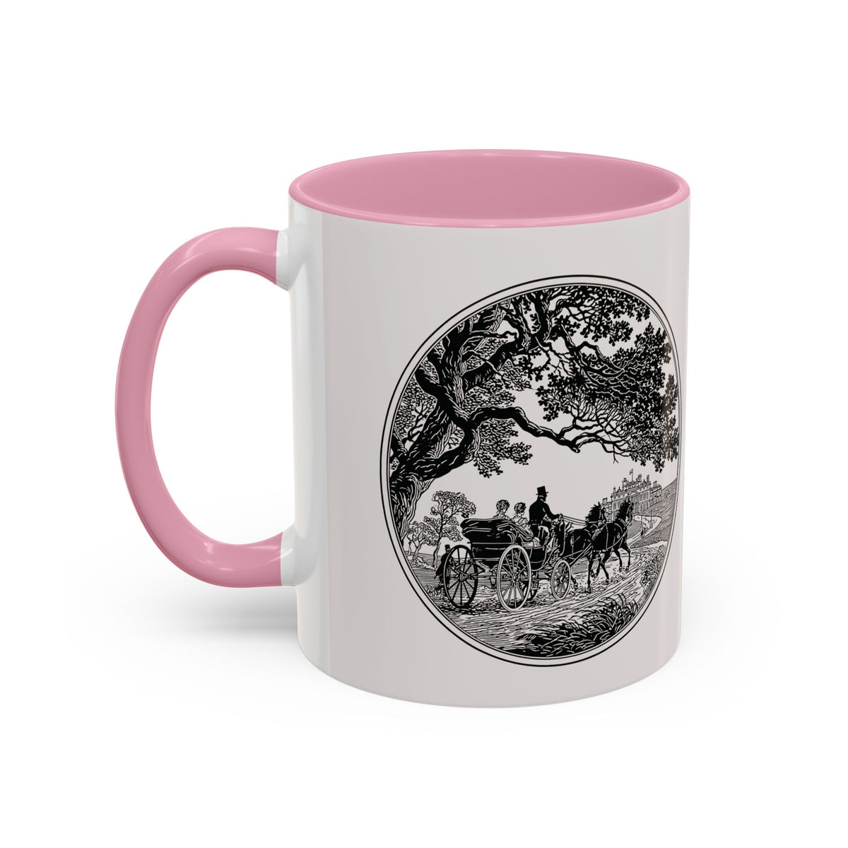 Romantic Vintage Silhouette Mug — "Most Ardently" Tea Coffee Cup (11oz/15oz)