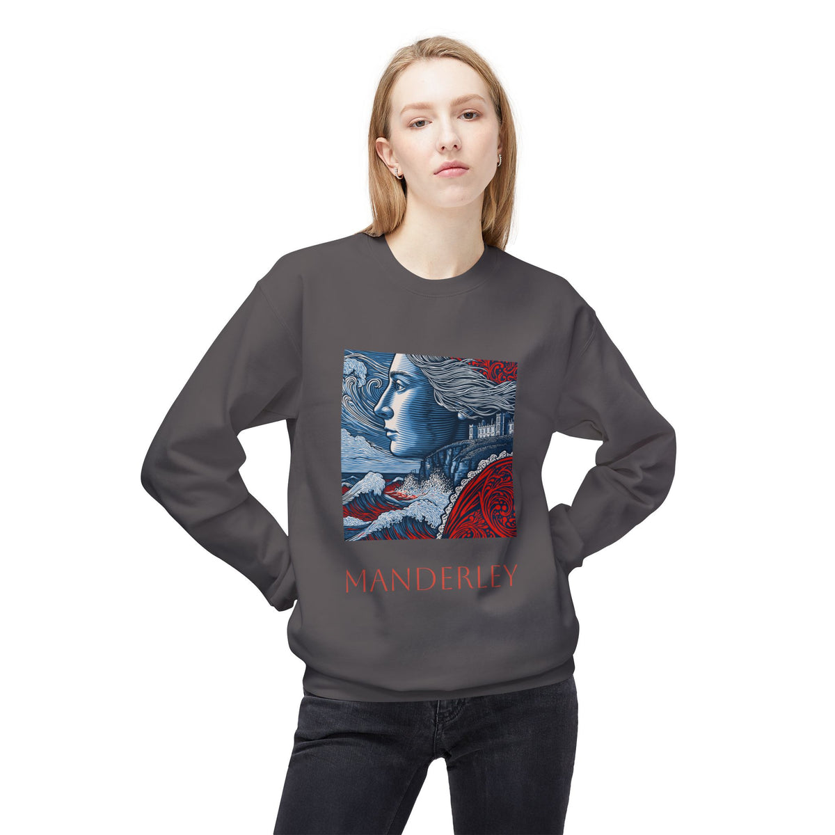 Manderley Crewneck Sweatshirt — "I feel her everywhere, you do too, don't you?"