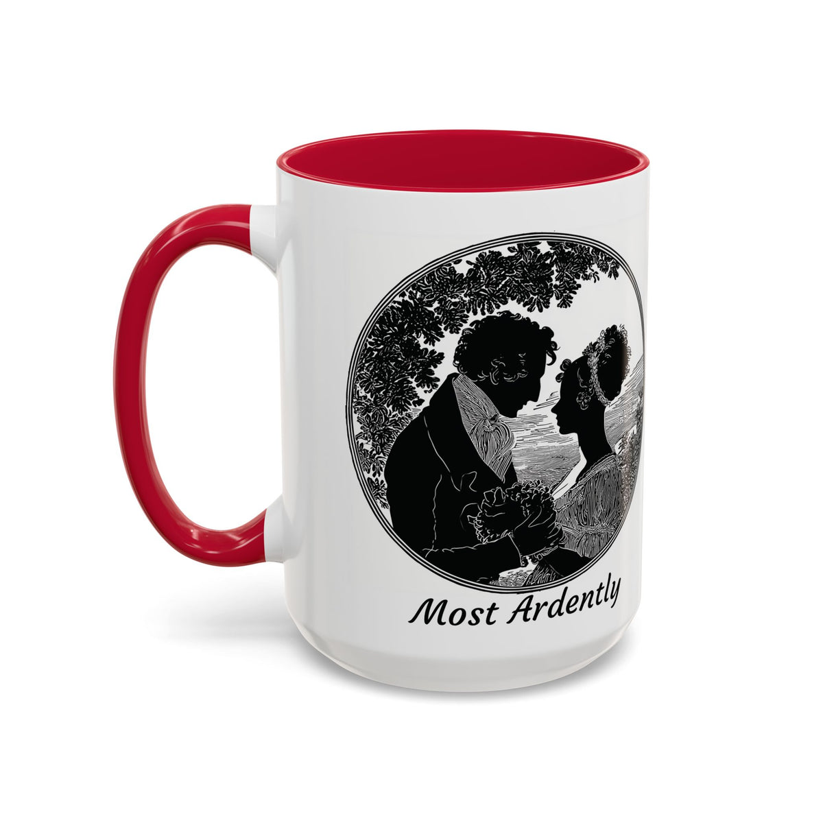 Regency Silhouette 'Most Ardently' Mug, Ceramic Coffee Mug | 11oz or 15oz
