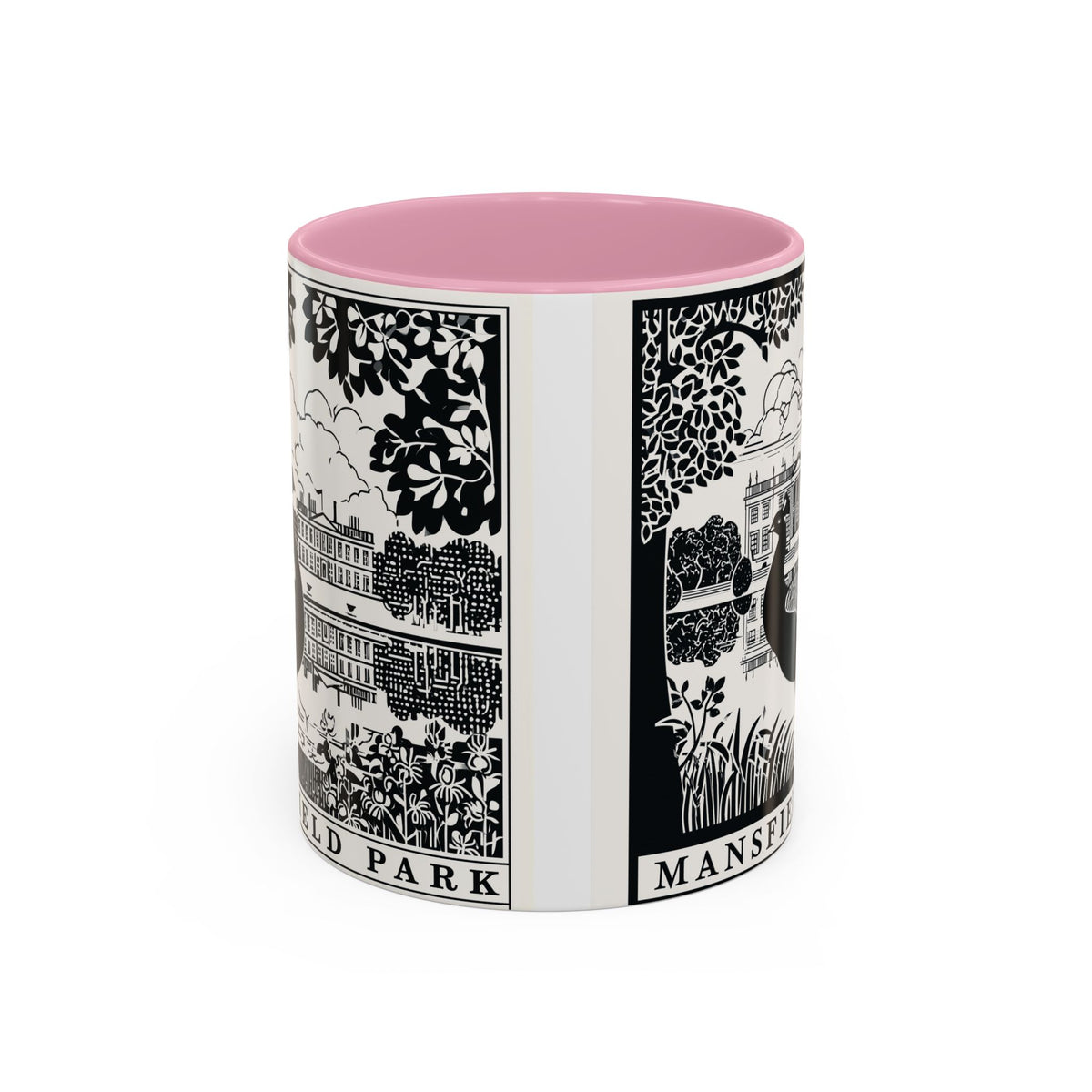 Mansfield Park Peacock Illustration Mug | Vintage Etching Wraparound