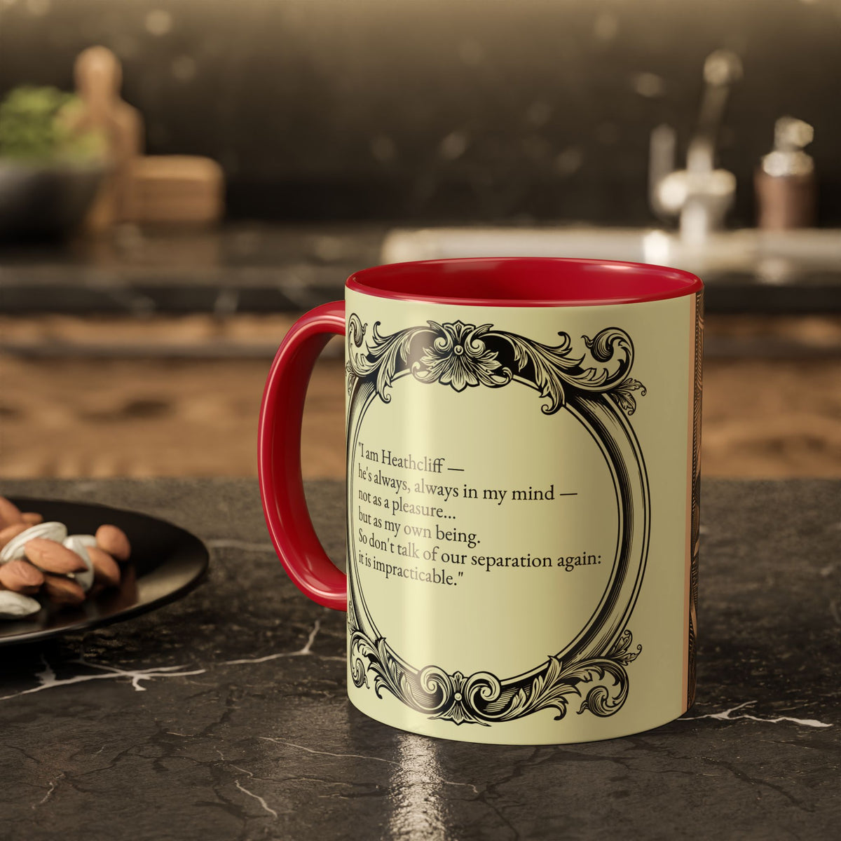 Wuthering Heights Literary Ceramic Mug — Classic Book Cover Coffee Cup (11oz/15oz)