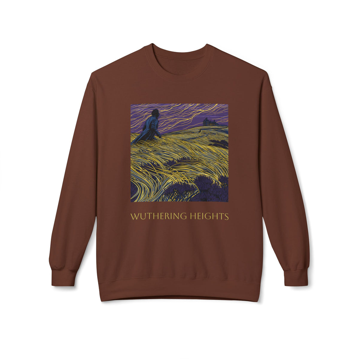 Wuthering Heights Literary Sweatshirt — 'Heathcliff... still on my tinder profile' Gothic Novel Crewneck