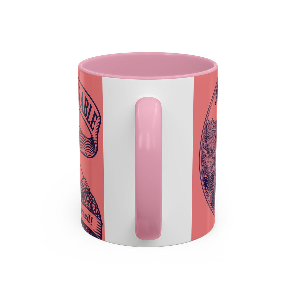 Barely Tolerable Vintage Portrait Mug — Funny Retro Coffee Cup (11oz/15oz)