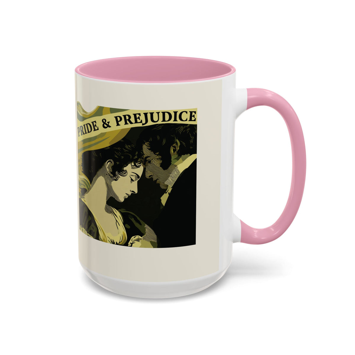 Pride & Prejudice Ceramic Mug – Jane Austen Vintage Romance Coffee Cup