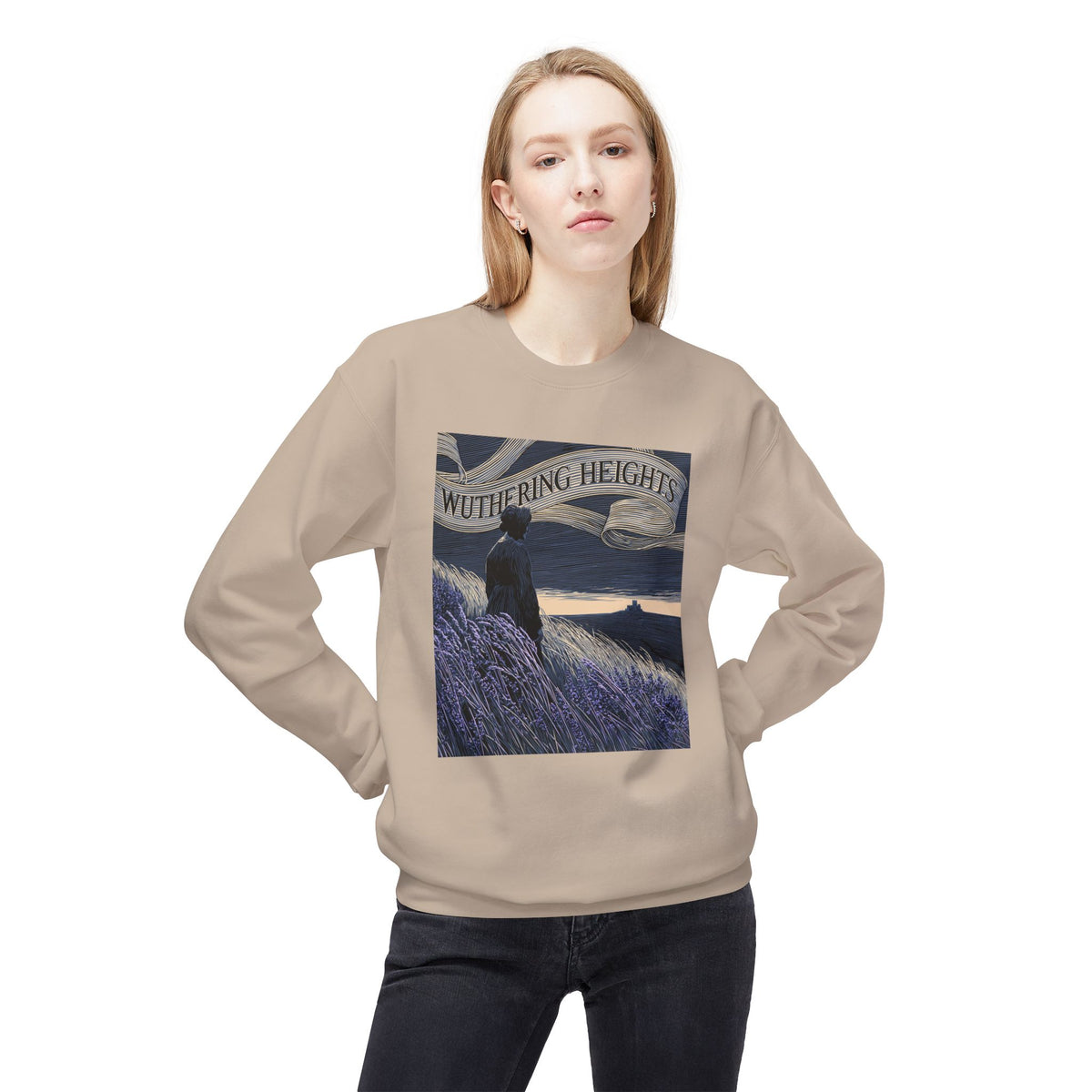 Across the Moors-Wuthering Heights Gothic Literary Sweatshirt