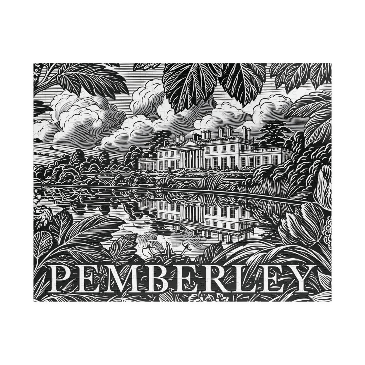 Pemberley Estate Illustration Puzzle | Landscape Jigsaw 110–1014 pieces