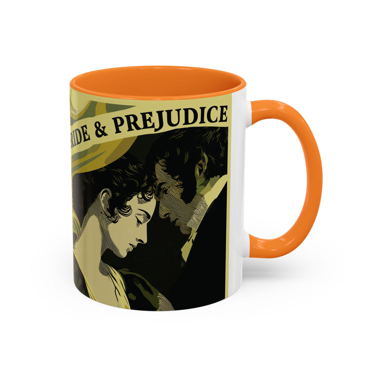 Pride & Prejudice Ceramic Mug – Jane Austen Vintage Romance Coffee Cup